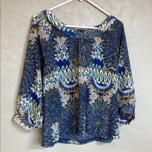 a.n.a Multicolor Patterned Blouse